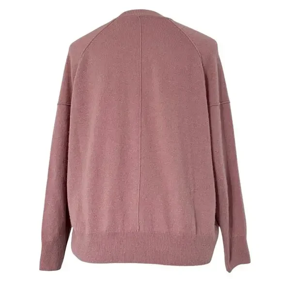 Design History Women's Pink Drop Shoulder Pure Cashmere Sweater Size S - Picture 4 of 9